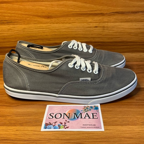 Vans Other - Vans Off The Wall Grey Low Top Canvas Shoes Men's 8.5 or Women's 10